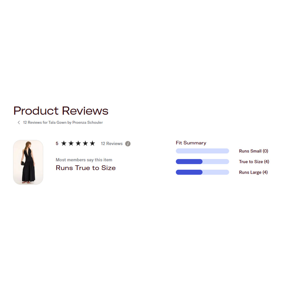 Proenza Schouler Women's Black Matte Gown Halter Back Cut Dress, Sz 2, Rt. $1690 - Picture 12 of 12